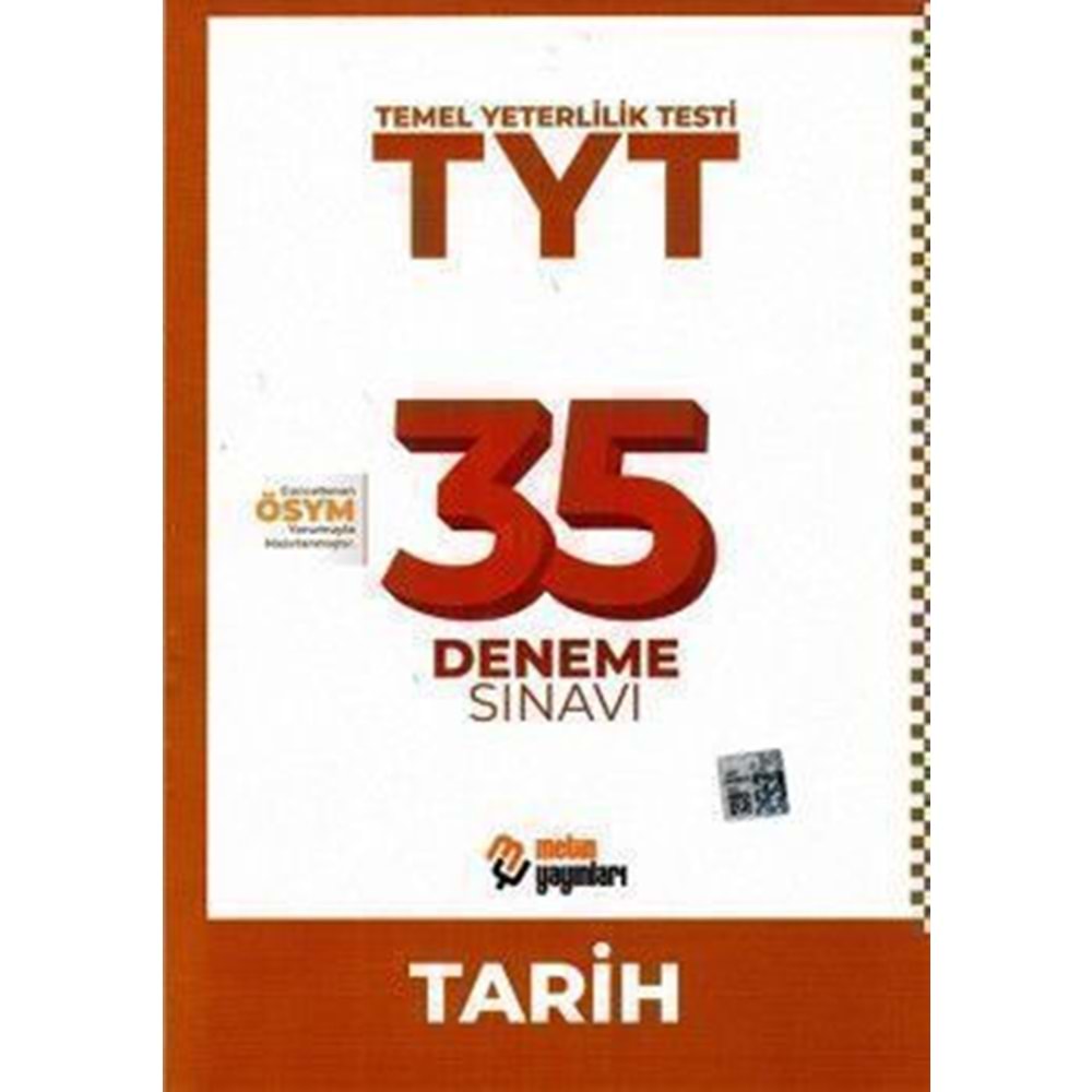 Metin Yayınları TYT Tarih 35 Deneme Sınavı